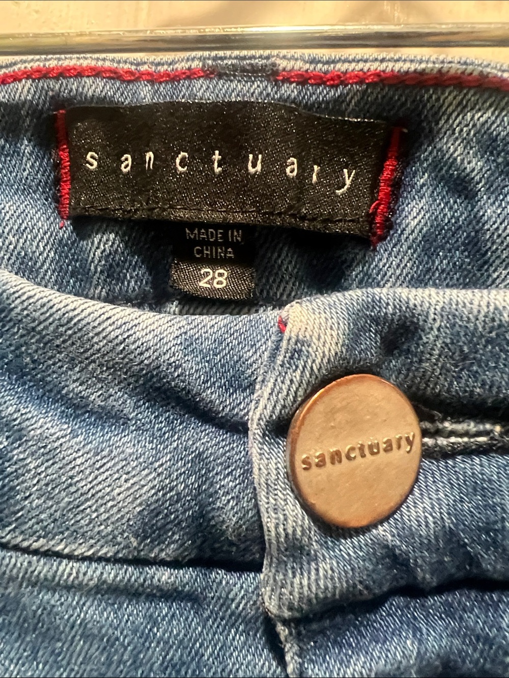 Sanctuary Mid-Rise Straight Crop Jeans in Medium Blue - Picture 2 of 11